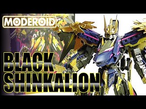 MODEROID Black Shinkalion Bullet Train Transforming Robot Shinkalion (Plastic Model: BLACK SHINKA...