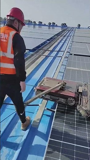 solar roof tile installation process | efficientroofing system setup #shorts