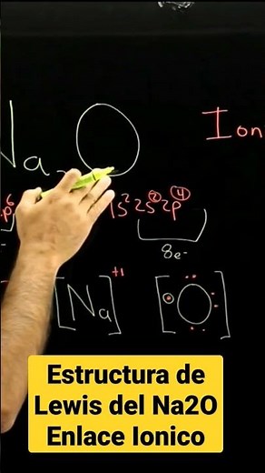 Estructura de Lewis del Na2O enlace ionico