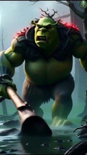 Shrek's Swamp Beast Awakens 😱🔥 #Shrek #HorrorShort #Transformation#shortvideo #viralvideo
