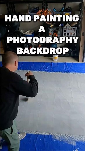 Hand Painting A Canvas Photography Backdrop