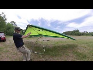 Hang Glider Setup Time-lapse. Wills Wing Sport 2.