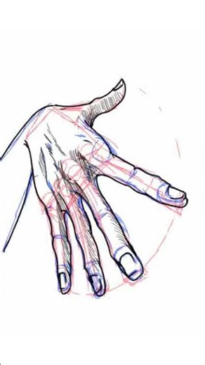 He couldn't draw this hand! So I try it! #handsdrawing #howtodraw