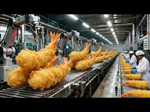 Factory Tour: Inside a Multi-Million Dollar Tempura Shrimp Facility | 4K resolution
