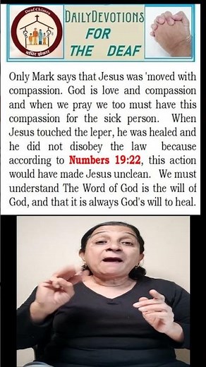 DAILY DEVOTION FOR THE DEAF (ASL) Bible EDUCATION in AMERICAN Sign Language (ASL)