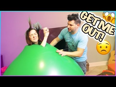 😜 TRAPPED INSIDE OF A GIANT MARSHMALLOW STRESS BALL! 😜