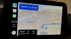 Wir haben die Beta von Sygic auf Apple CarPlay ausprobiert. Schon nice, dass man mit iOS12 jetzt vier Navi-Apps zur Auswahl hat. | AUTO BILD