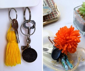 4K views · 36 reactions | How to make two keychains using colored wool  | Creativo UK | Facebook