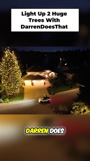 Darren Does That Lighting Up HUGE Trees!