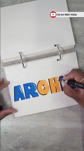 Coloring the name Archie, tag an Archie ! #shorts