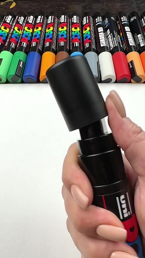 Big Black Marker Drawing: Satisfying Art with POSCA Pens