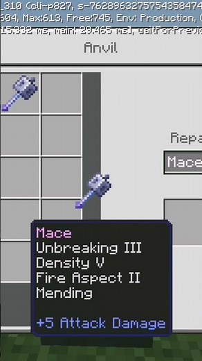 How to make a strongest mace in Minecraft!!!