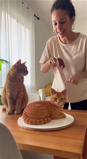 Será que é de verdade ou é bolo? 🍰👀 #realisticcake #hyperrealisticcake