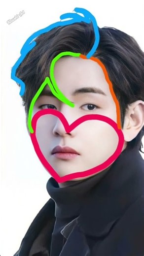 How to draw Kim Tehayung 💜 BTS step by step ✅ tutorial #drawingreferences #coloredsketch #drawingink