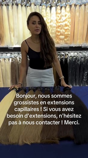 Bonjour, nous sommes grossistes en extensions capillaires ! Si vous avez besoin d'extensions, n'hésitez pas à nous contacter ! Merci.#hairextensions #tapeextensions #clipextensions