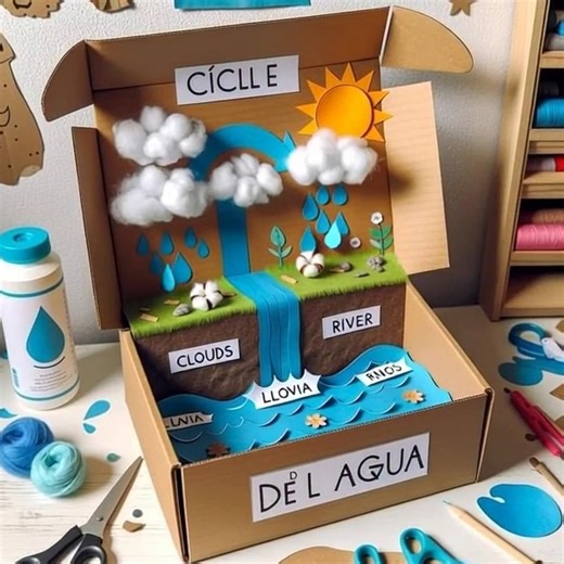 Cloud Rain Project For School Children! | Kids Art & Craft