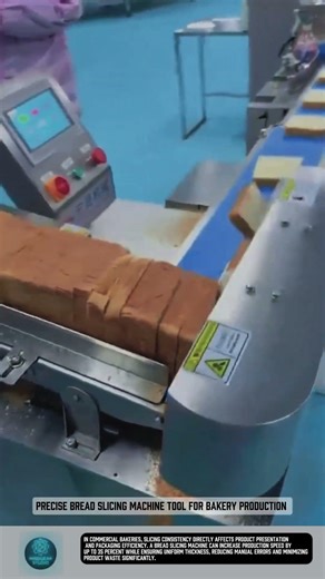 Precise Bread Slicing Machine tool for bakery production #tools