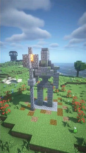 Guardian Statue/Estátua do Guardião- Minecraft Tutorial #shorts #minecraft #tutorial #fypシ゚viral