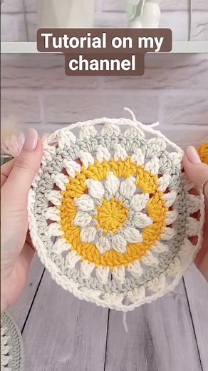 🌼 How to Make the Easy Colorful Crochet Placemat