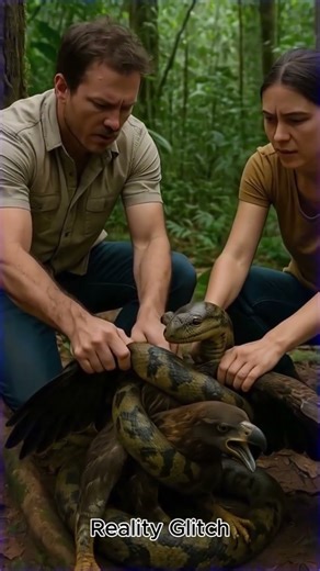 TWO HEROES SAVE EAGLE FROM DEADLY PYTHON / ANACONDA ATTACK!