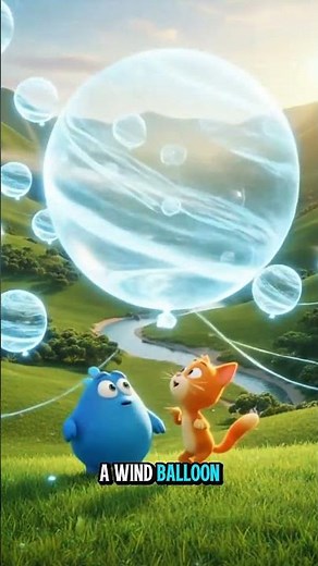 Wind Balloon Chase #shorts #bloopandmilo #cartoon