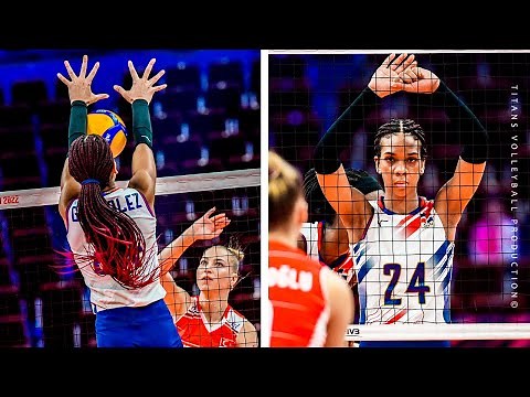 Amazing Middle Blocker from Dominican - 20 years old Geraldine Gonzalez World Cup 2022