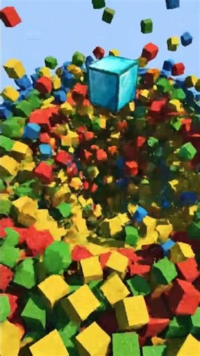 Minecraft Physics is Broken... 💀 #minecraft #shorts #satisfying #asmr