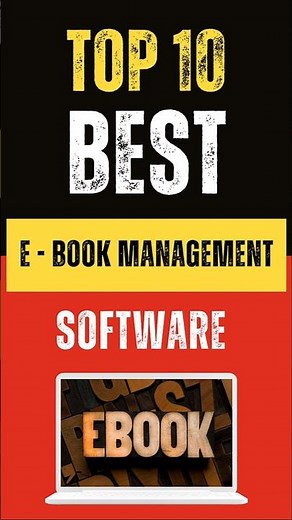 Best E-book Management Software : Top 10 Picks