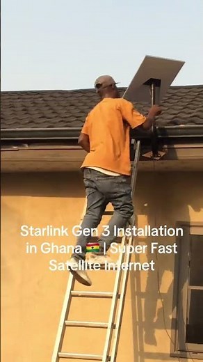 Starlink Gen 3 installation done right 🚀High-speed #InternetInGhana#WiFiSetup#DotmanStarlinkTech
