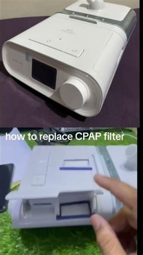 How to replace CPAP filter.....#cpapmachine #sleepapneatreatment #cpap #resmedcpap #philips #bipap