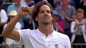 Big smiles for Feli! Feliciano López becomes the second-oldest man to reach the Queen's Club semi-finals in the open era after defeating Raonic in three sets 🙌 | Tennis TV
