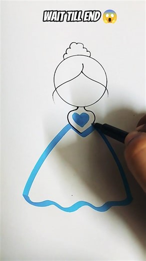 How to draw a Cute barbie #art #barbie #drawings #ytshorts