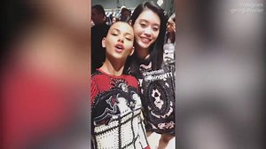 Georgia Fowler stuns at the Balmain store opening in Shanghai