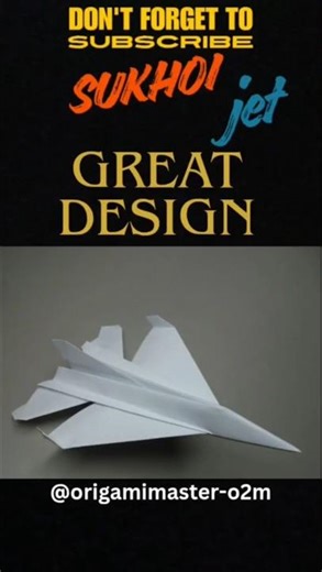 great design of sukhoi jet try this tell me in the comment | ‪@cats-l8v‬ | ‪@oragamimaster-o2m‬