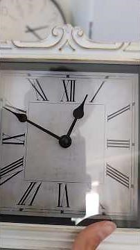 Replacing the Battery On Adola Distressed Tabletop Clock