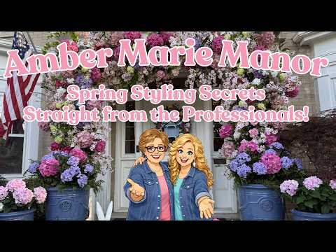 🚪✨We Built a STUNNING Spring Arch at Amber Marie Manor! (Curb Appeal Goals!) Amber Marie and Company