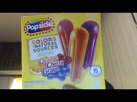 Popsicle Colors Sugar Free Ice Pops ( I Try All 3 Flavors )