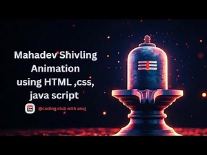 building Mahadev shivling animation from scratch using HTML , css ,Javascript #trading #explore
