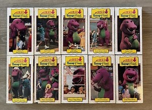 Barney & Friends Time Life VHS Lot 1992 Video Library Rare Rainbow Tape Lot 10 | eBay