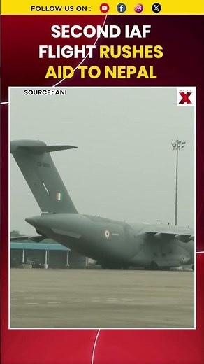 Watch! Second IAF Flight Takes Off From Hindon With 37.5 Tonnes Aid For Nepal