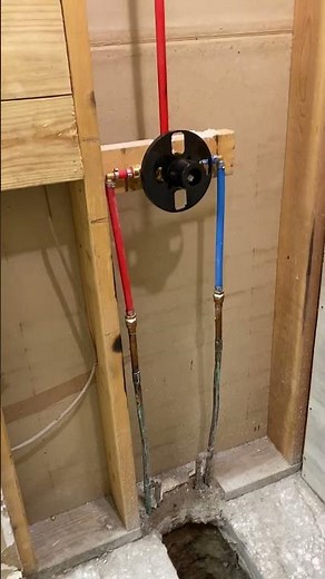 Shower Grab Bar Install Including Anti-Scald Shower Valves...Safety First! #shorts