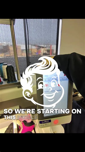 Running a funny finger 😂🖕 #embroidery #fyp #dayinthelife #wilcom #custom