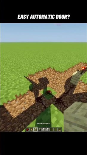 Automatic Door Tutorial ✔️ #minecraft #shorts