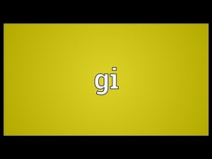 Gi Meaning