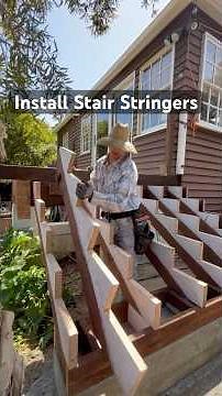 Install Stair Stringers on a Deck