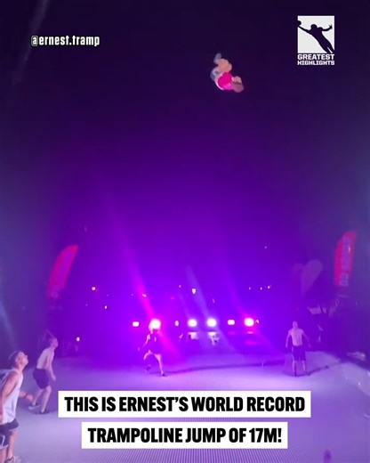 14K views · 16 reactions | Ernest is a 19 year old extreme athlete who set a world record on the trampoline! 朗 | GreatestHighlights | Facebook
