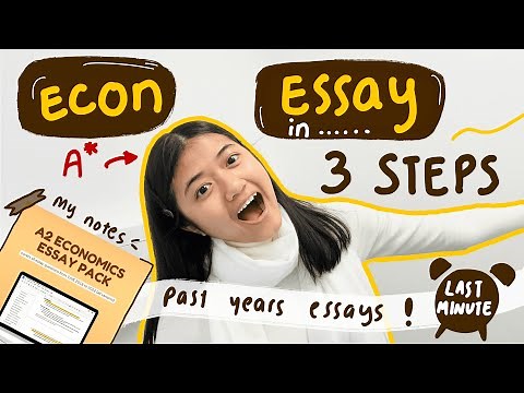 How To Write A* Economics Essay (+notes) - A Level Tips