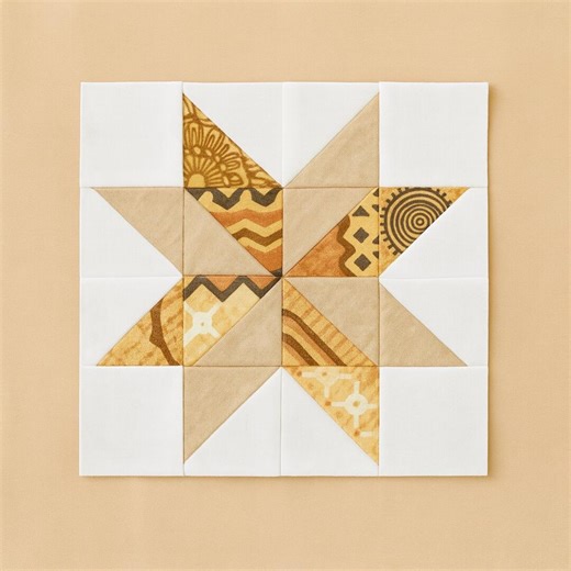 Pinwheel Star Quilt Block Pattern, Beginner Friendly (digital Download) - Etsy