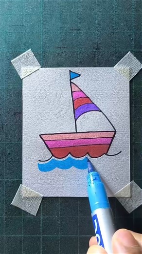 easy boat drawing