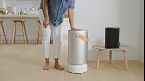 Molekule Air Pro Air Purifier for Large Rooms up to 1000sq. ft. with PECO Technology, Compatible with Alexa, Eliminates Smoke, Mold, Bacteria & Other Pollutants for Clean Air – Silver